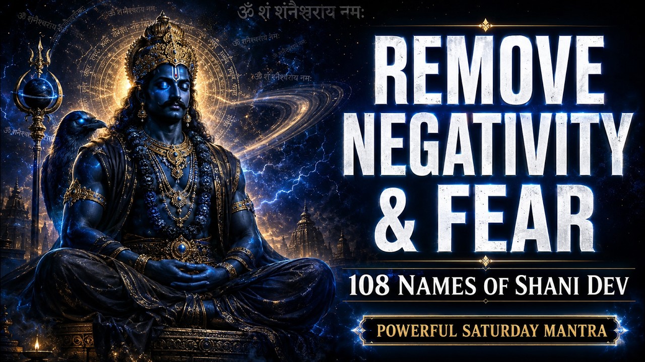 REMOVE SUFFERING & KARMA DEBT | Shani Dev Ashtottara Shatanamavali 108 Names