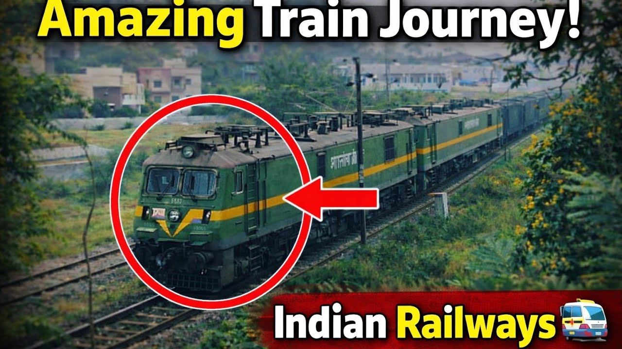 Amazing Indian Train Journey Through Nature | Indian Railways Beautiful Train View 🚆 #hannielnature 