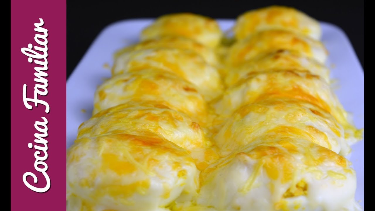 Huevos rellenos de atún con bechamel y gratinados con cuatro quesos | Recetas de Javier Romero