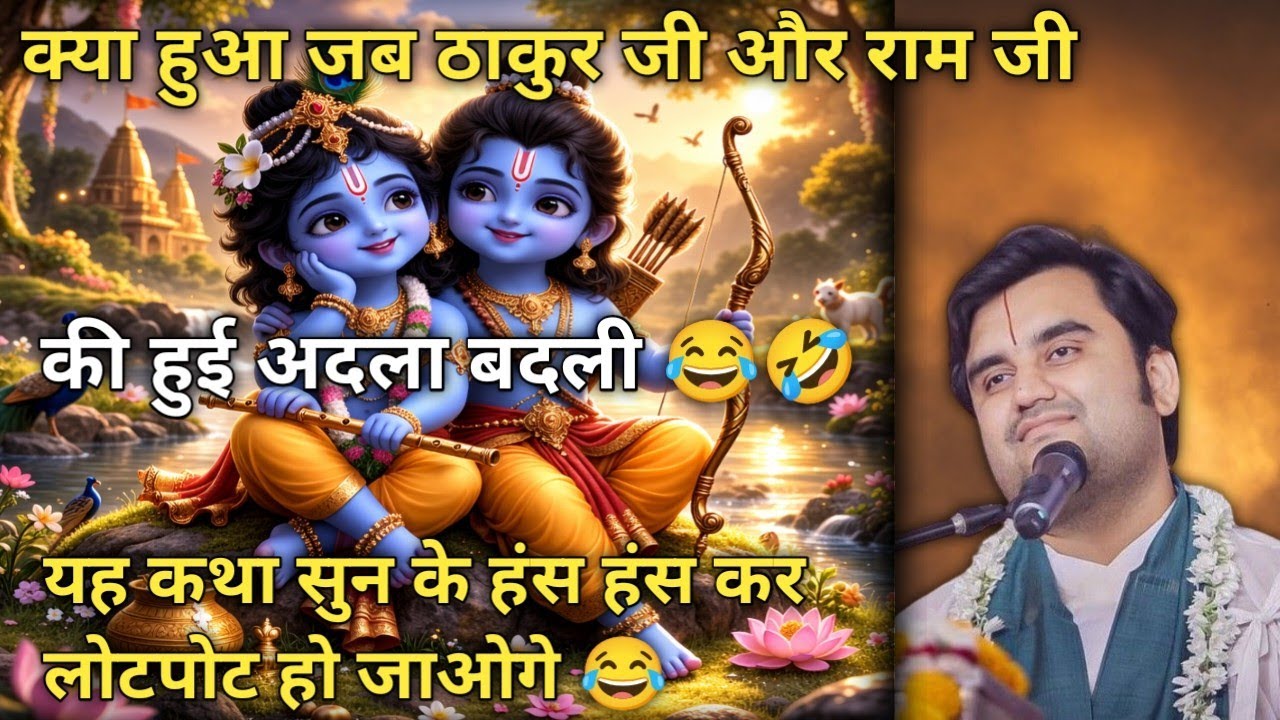 ठाकुर जी और राम जी की हुई अदला बदली 😂