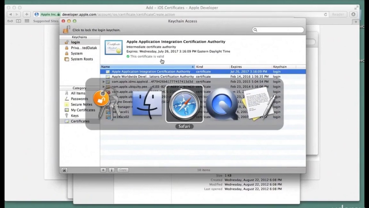 002 Create the iOS Developer Certificate