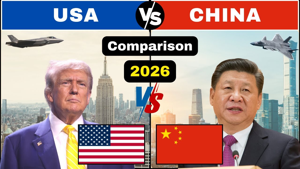 Военное сравнение США и Китая в 2026 году / Военное сравнение Китая и США в 2026 году.
