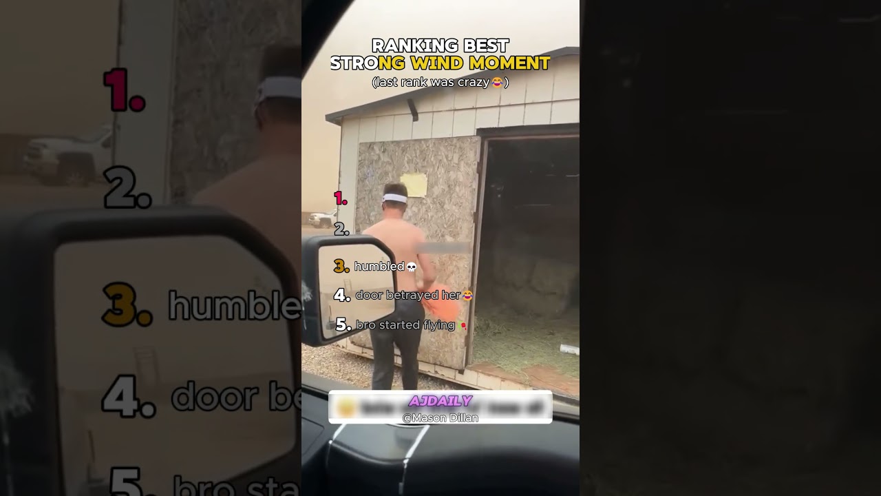 Рейтинг лучших моментов с сильным ветром 😂