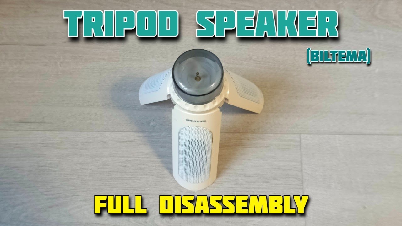 Full Disassembly of Tripod Speaker (Biltema)