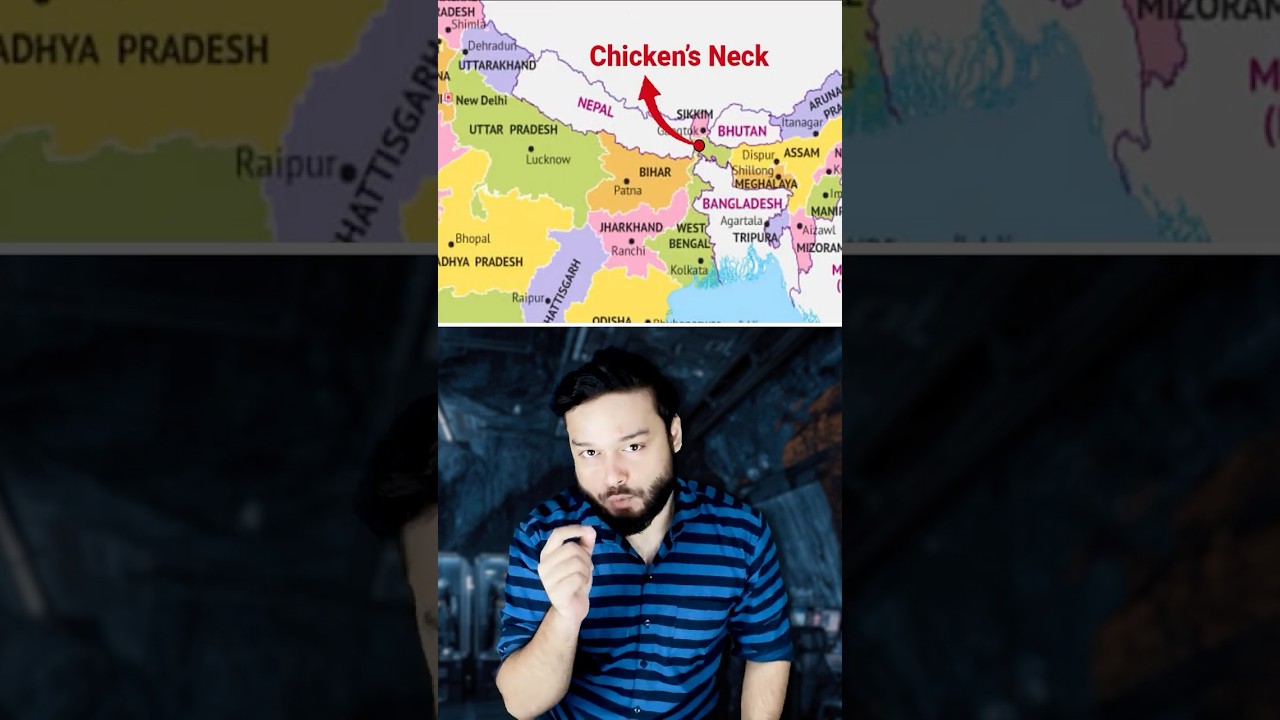 Why China, Pakistan, America Are WATCHING This Small 22km INDIAN LAND? Chicken Neck #shorts