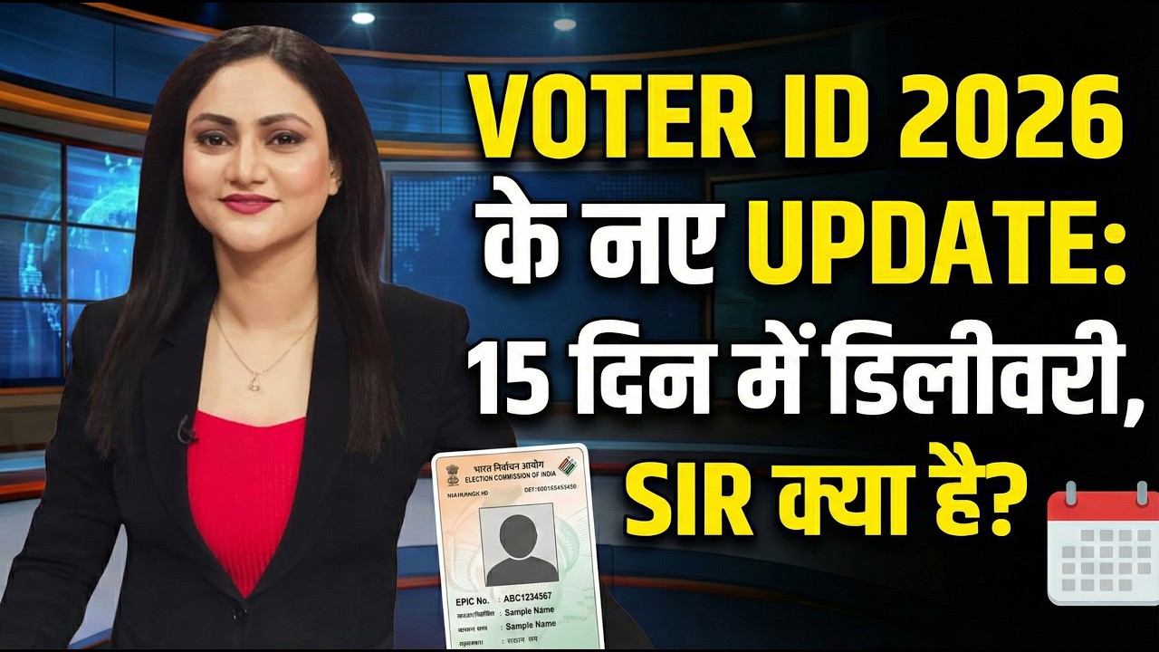 🚨 Voter ID BIG Updates 2026: 15 दिन में घर आएगा Voter Card | SIR & Aadhaar Link Reality