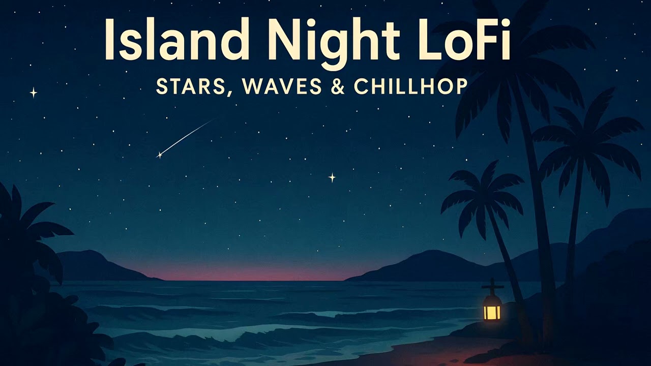 Island Night LoFi 432Hz 🌌 | Healing Stars, Waves & Chillhop 