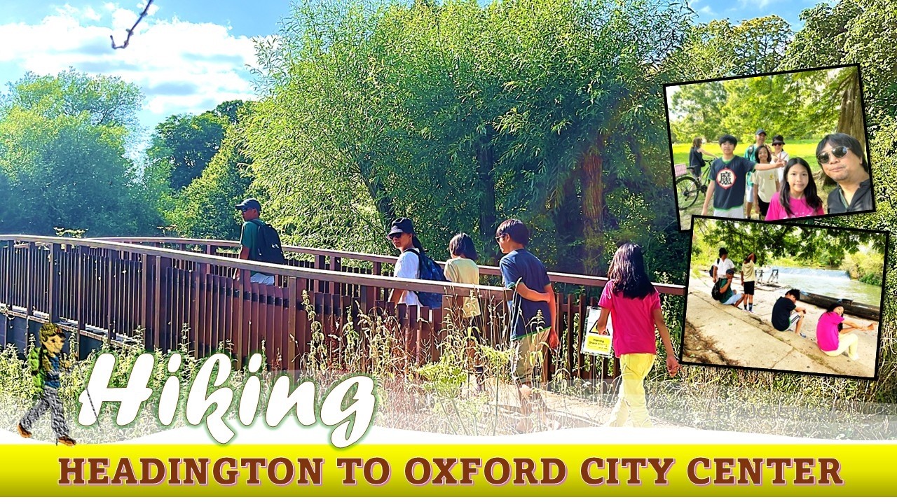 Hiking to Oxford Citycenter from Headington Shops