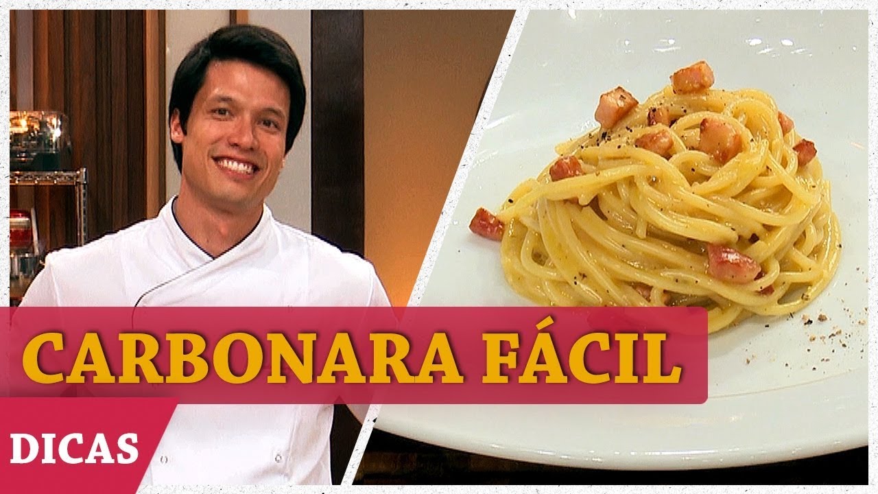 CARBONARA FÁCIL E SEM ERRO com LEO YOUNG |  DICAS MASTERCHEF