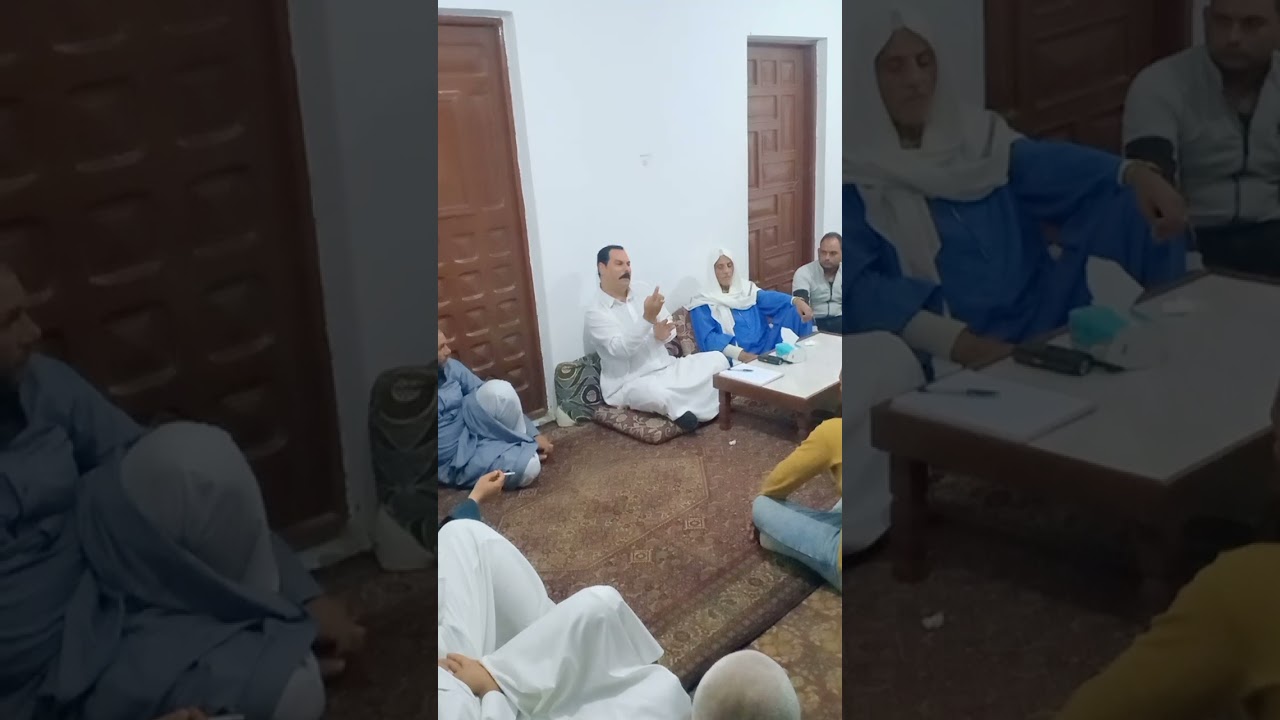 المستشار أحمد ياسين العزومى رئيس لجنة التحكيم أمام المحكمين بين أهل البحيره وأهل محافظة المنوفية