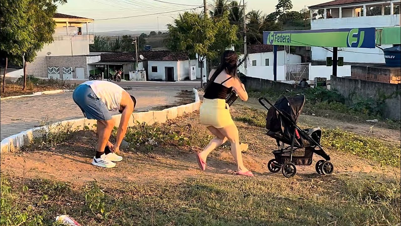 LEÔNCIO SOLTA CARRINHO NA LADEIRA E THAMIRES QUASE SURTA 😱😂(SEM BEBÊ!)| THAMIRES THUANNY