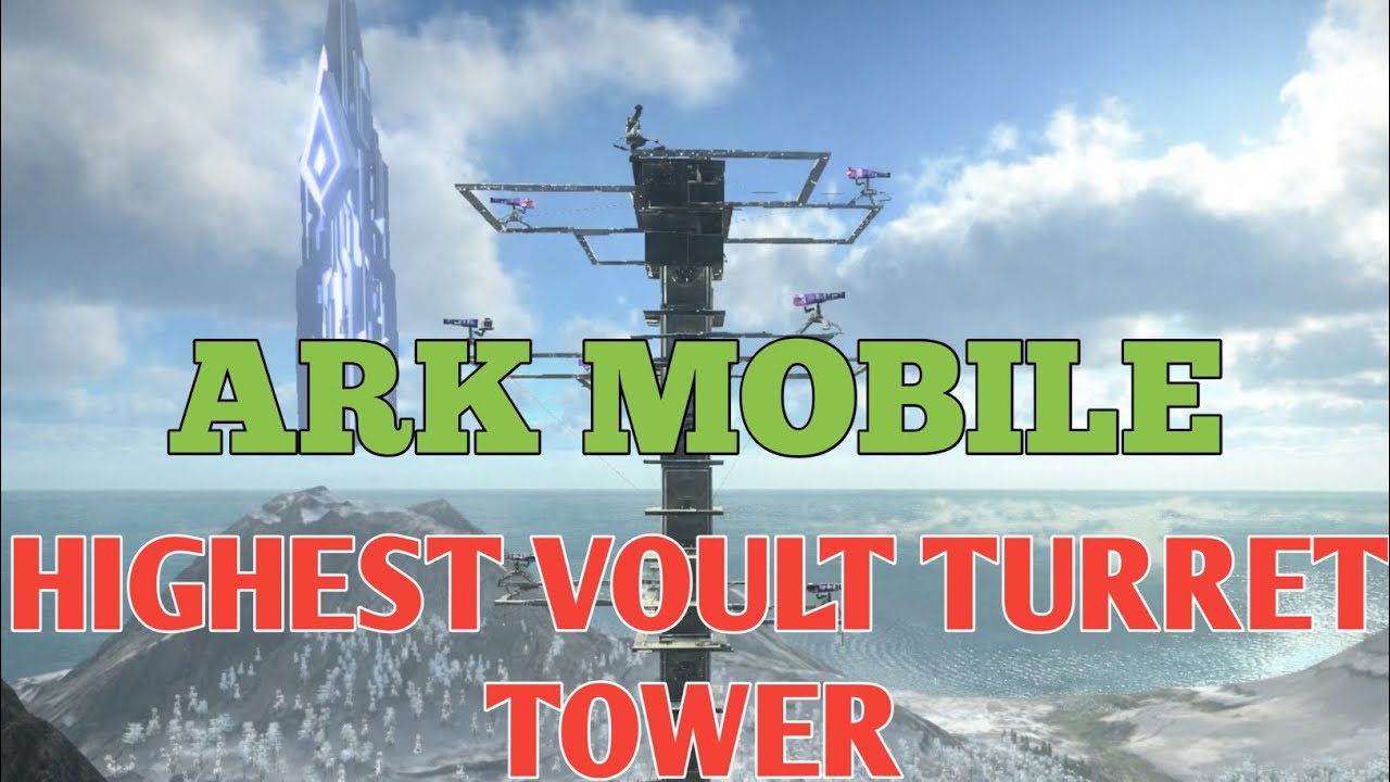 ARK Mobile 🔥 Лучшая башня-хранилище с турелями | Входной канал для вражеской энергии Ки! #ark #ar...