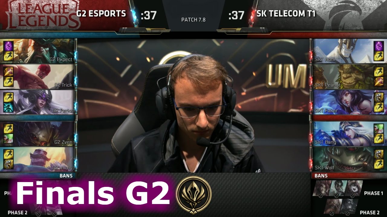 SK Telecom T1 vs G2 eSports | Game 2 Grand Finals LoL MSI 2017 Play-Offs | SKT vs G2 Final G2
