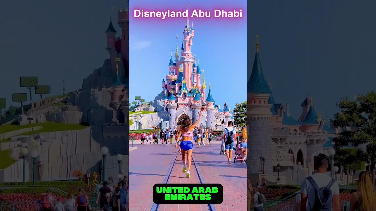 Disneyland Abu dhabi First In Middle East #shortsfeed #travel#disney #abudhabi #disneyland #dubai