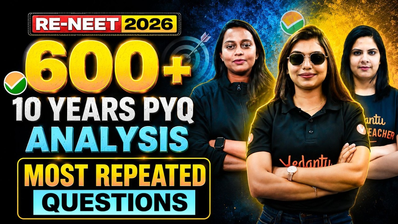 RENEET 2026: MOST REPEATED QUESTIONS | 10 YEARS PYQ ANALYSIS | Score 600+