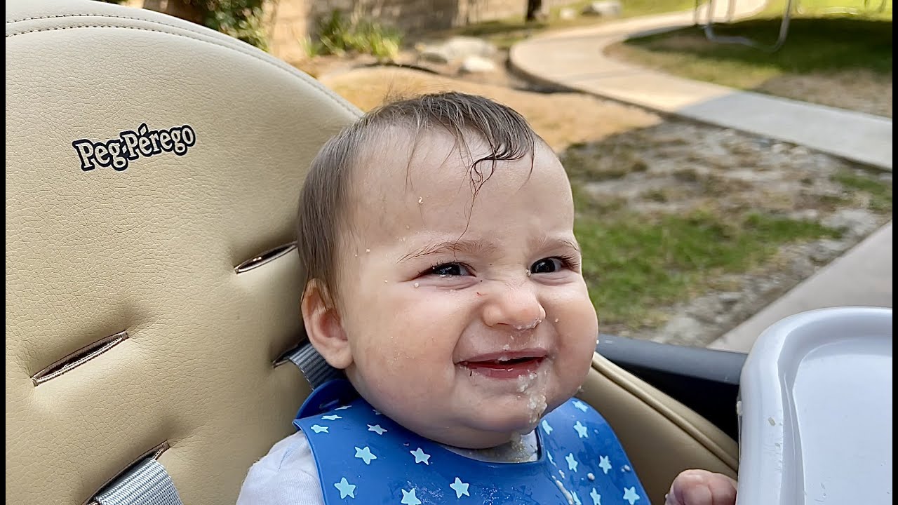 We asked our 3-year-old to feed his baby brother