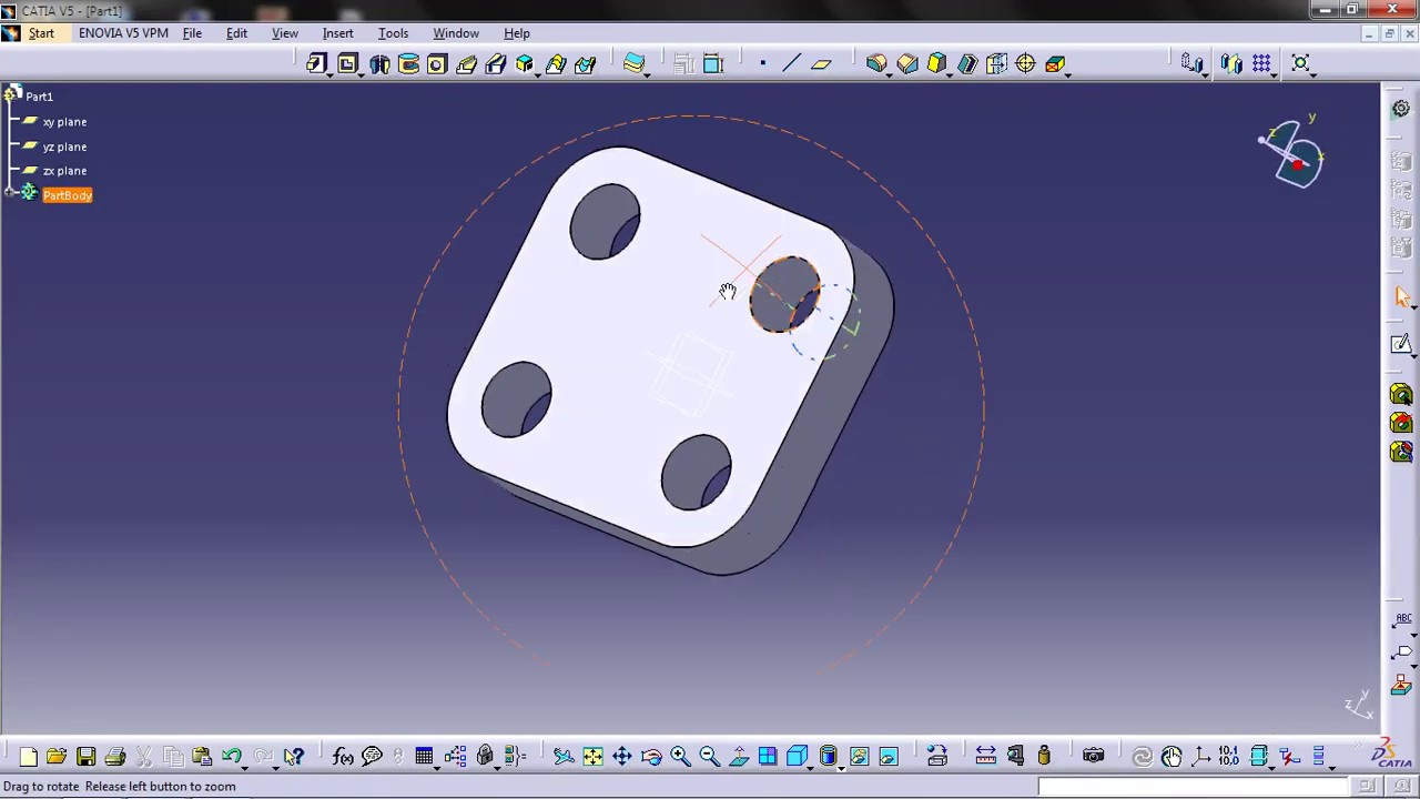 #Catia V5 #Hole Tutorial