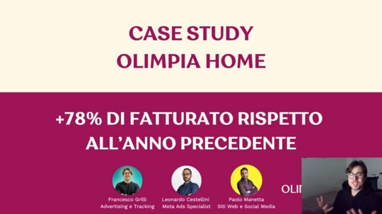 Caso Studio Ecommerce OlimpiaHome +78% di fatturato nel 2024  - Le Strategie di Advertising Vincenti