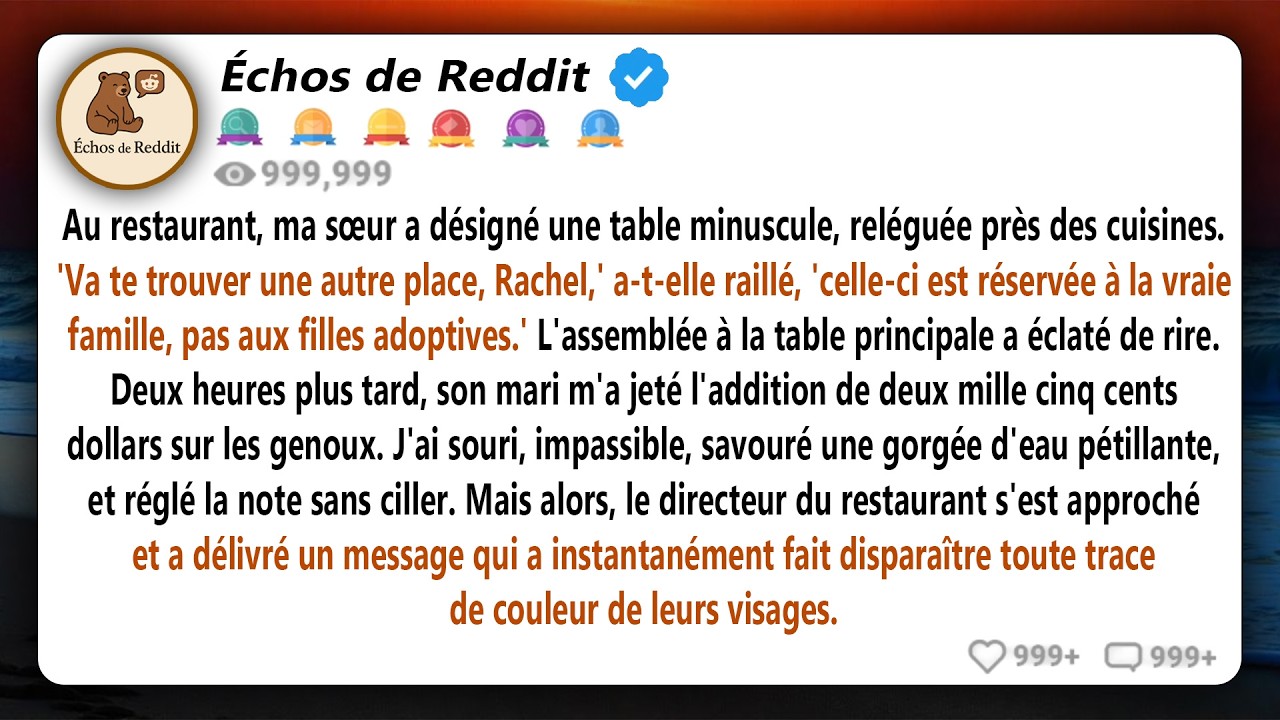 Ma sœur m'a dit de 