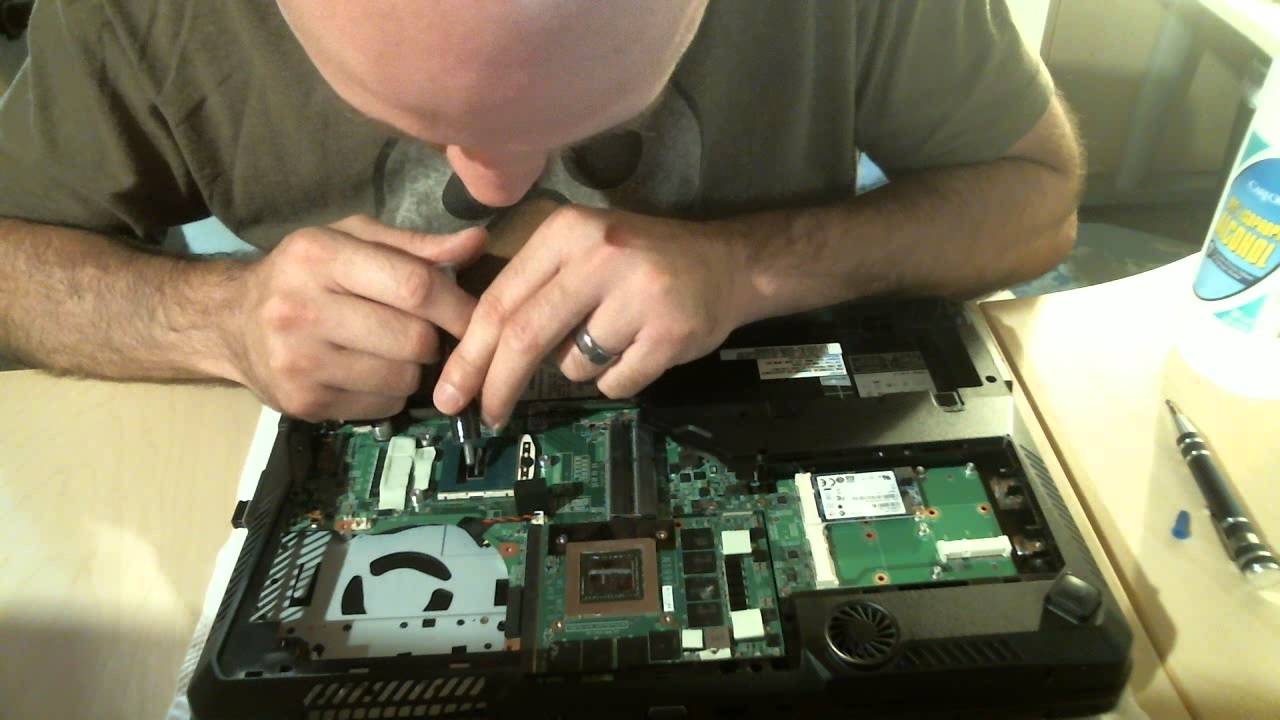 MSI GT60-2OD Repasting of GPU and CPU with IC DIamond