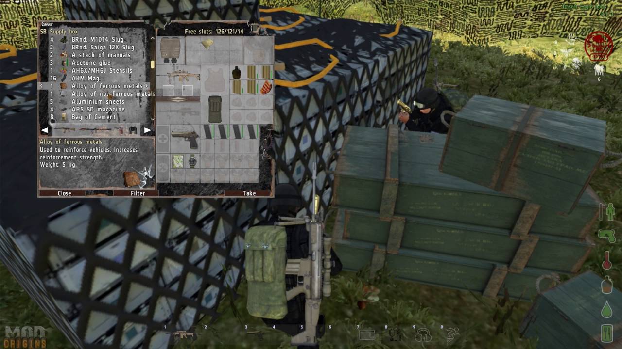 Dayz Origins 1.8.3 Sector B Loot