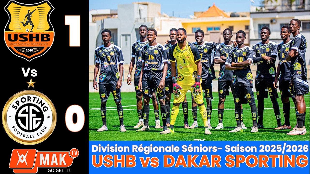 CHAMPIONNAT RÉGIONAL DAKAR: USHB 1  vs DK SPORTING CLUB 0  | 5è Journée √ RÉSUMÉ