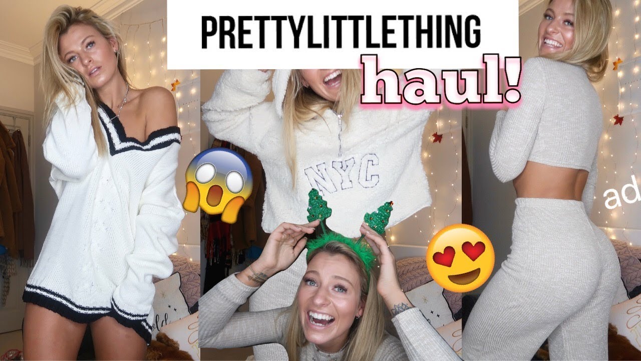 PRETTYLITTLETHING UNBOXING HAUL & TRY ON! AUTUMN/WINTER EEEEE THE BEST!