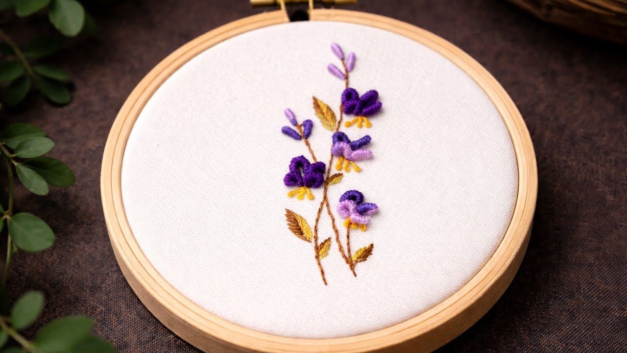 Bullion Stitch Flower Tutorial | Easy Hand Embroidery for Beginners