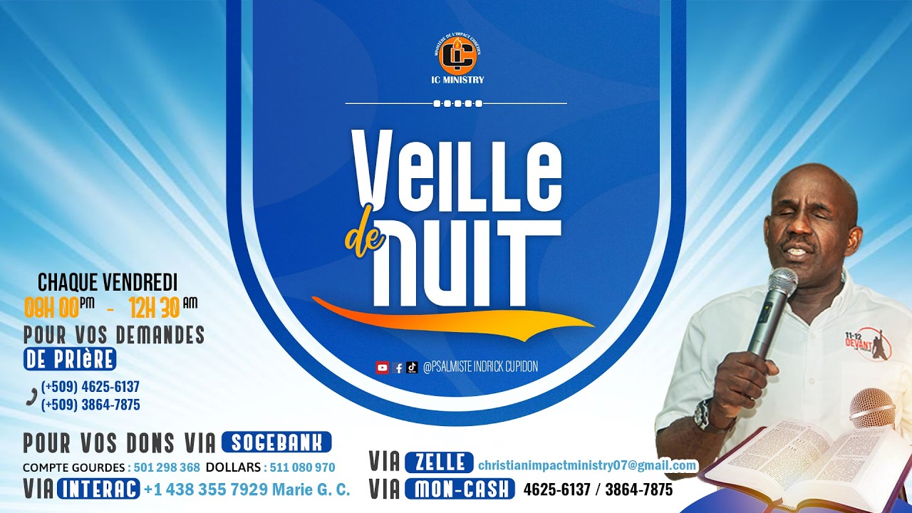 EN DIRECT | VEILLE DE NUIT  - 27 FÉVRIER 2026 | Psalmiste Indrick Cupidon