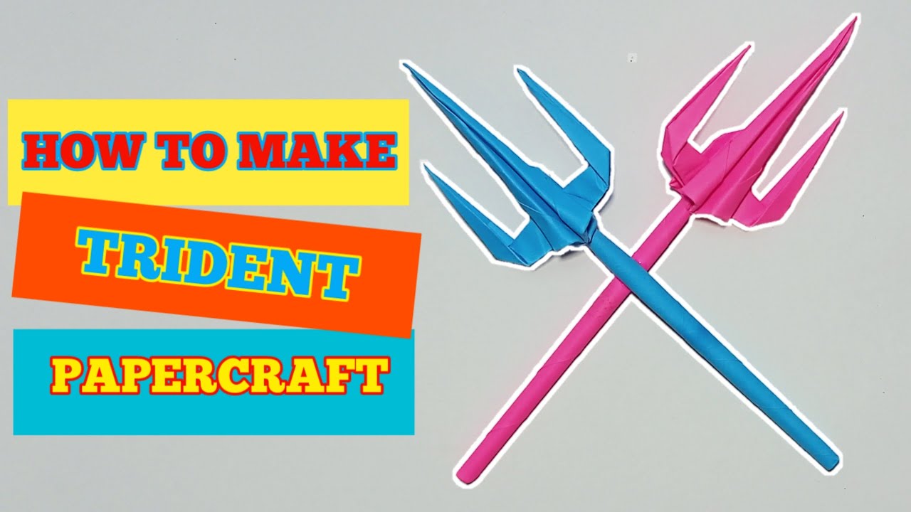 HOW TO MAKE PAPER TRIDENT || AQUAMAN TRIDENT || ORIGAMI TRIDENT [Exotic Origami]