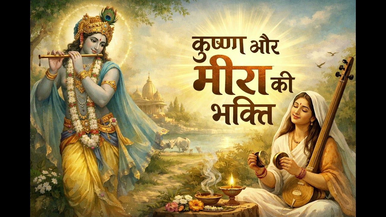 कृष्ण भक्ति में डूबी मीरा | सच्चे प्रेम की कहानी #harharmahadev #radhakrishna #tranding 