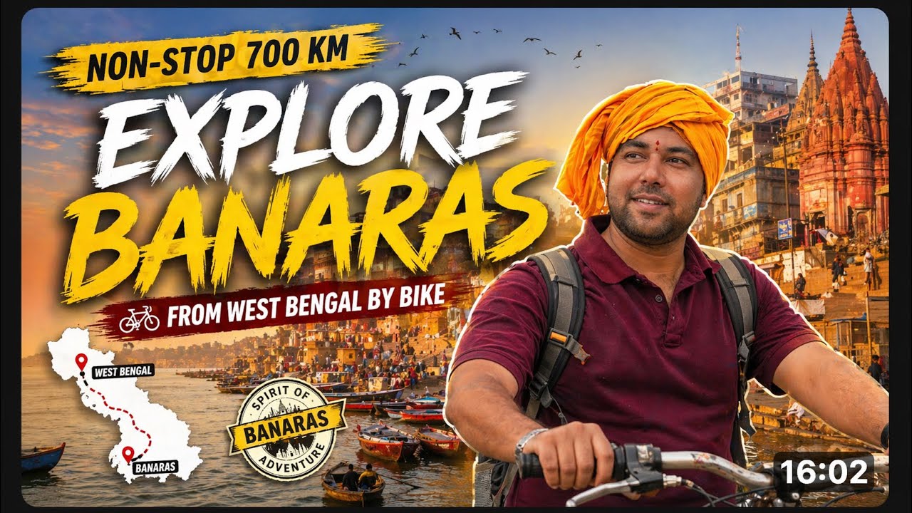 Explore Banaras from West Bengal by Bike | Non-Stop 700 KM Ride to Varanasi 🏍️l EP-9