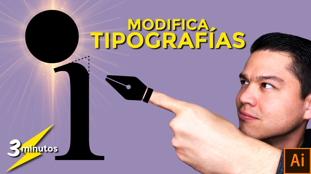 ✔️Cómo MODIFICAR una Tipografía (TEXTOS) en ILLUSTRATOR | FÁCIL Y RÁPIDO