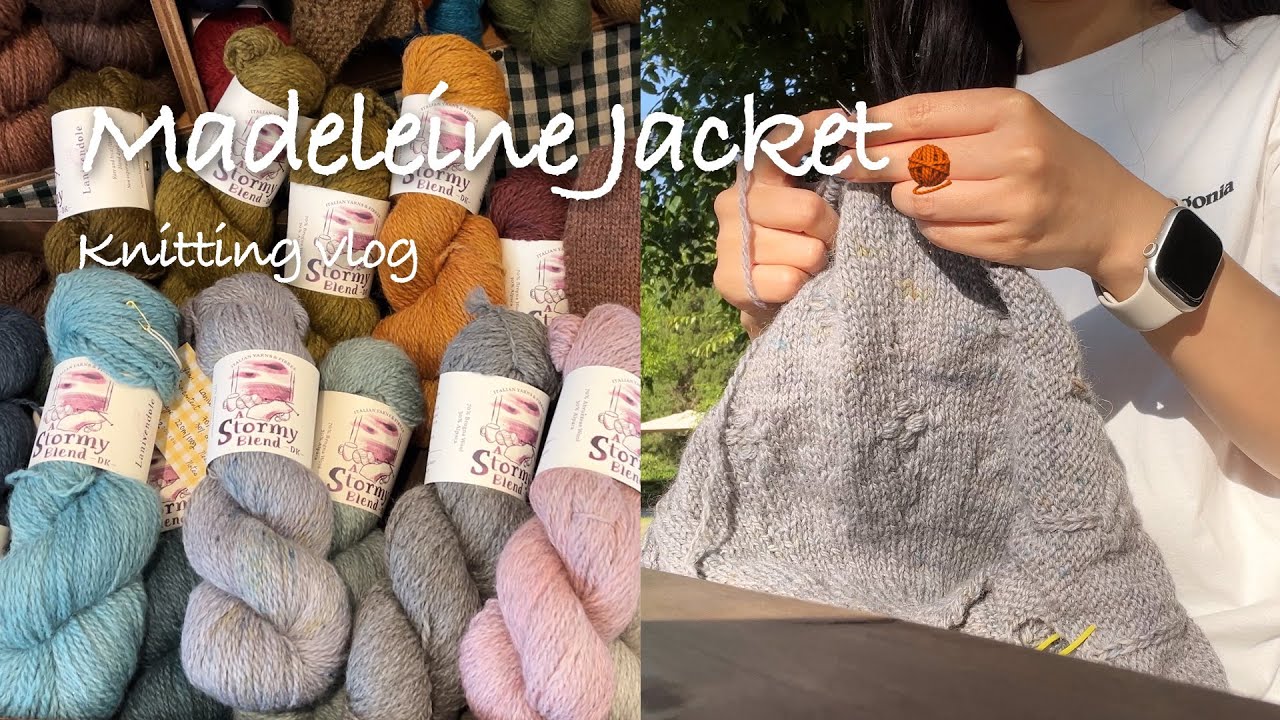 여행하면서 🐠 완성한 마들렌 자켓 뜨개 vlog 🧶 l Madeleine Jacket