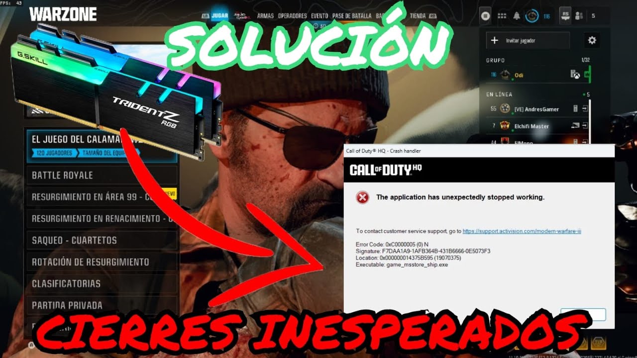 SOLUCIÓN DEFINITIVA ERROR CIERRE INESPERADO WARZONE BLACK OPS 6 TEMPORADA 2