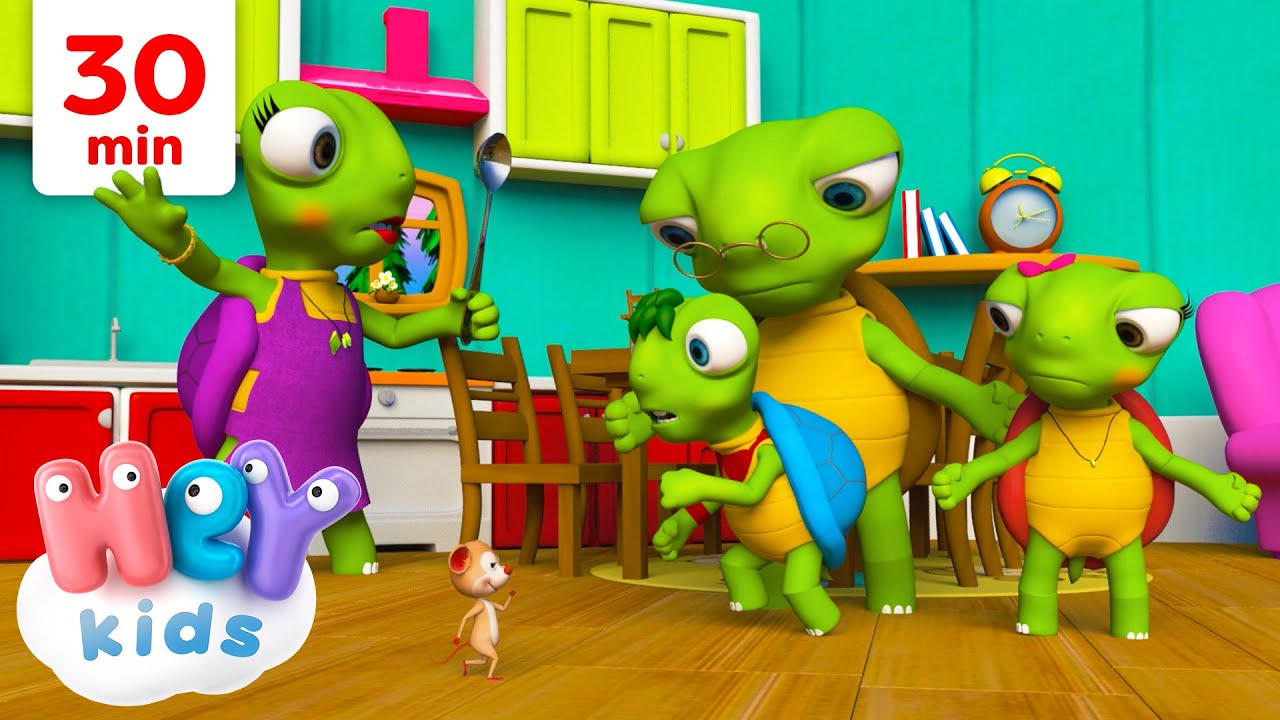 Schildkr&ouml;ten rasen nicht 🐢 Die Schildkr&ouml;tenfamilie | Lieder f&uuml;r Kinder | HeyKids Kinderlieder TV