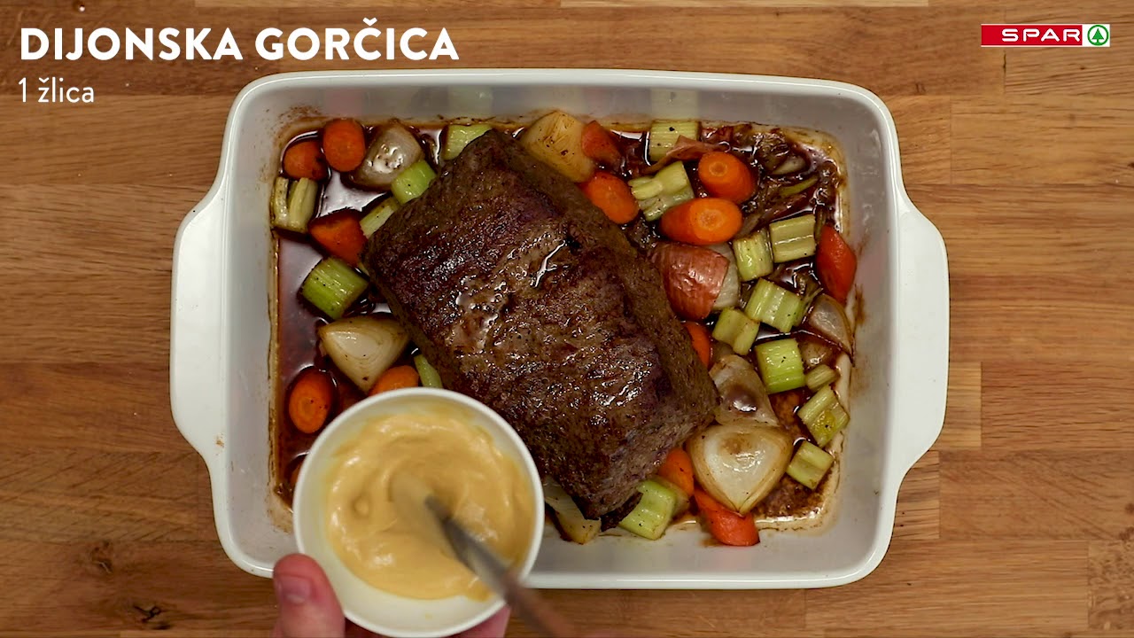 SPAR - goveja pečenka z orehovo skorjico