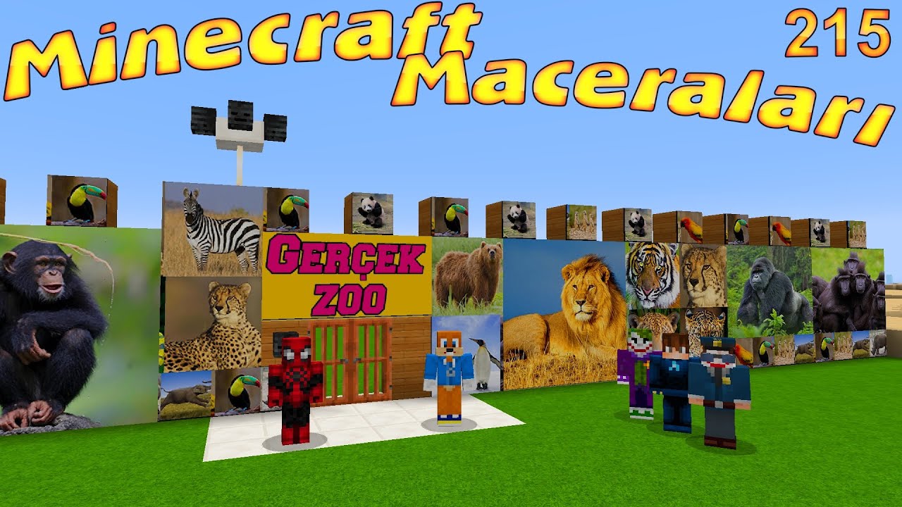 ÖRÜMCEK ADAMIN GERÇEK HAYVANAT BAHÇESİ - Minecraft Maceraları