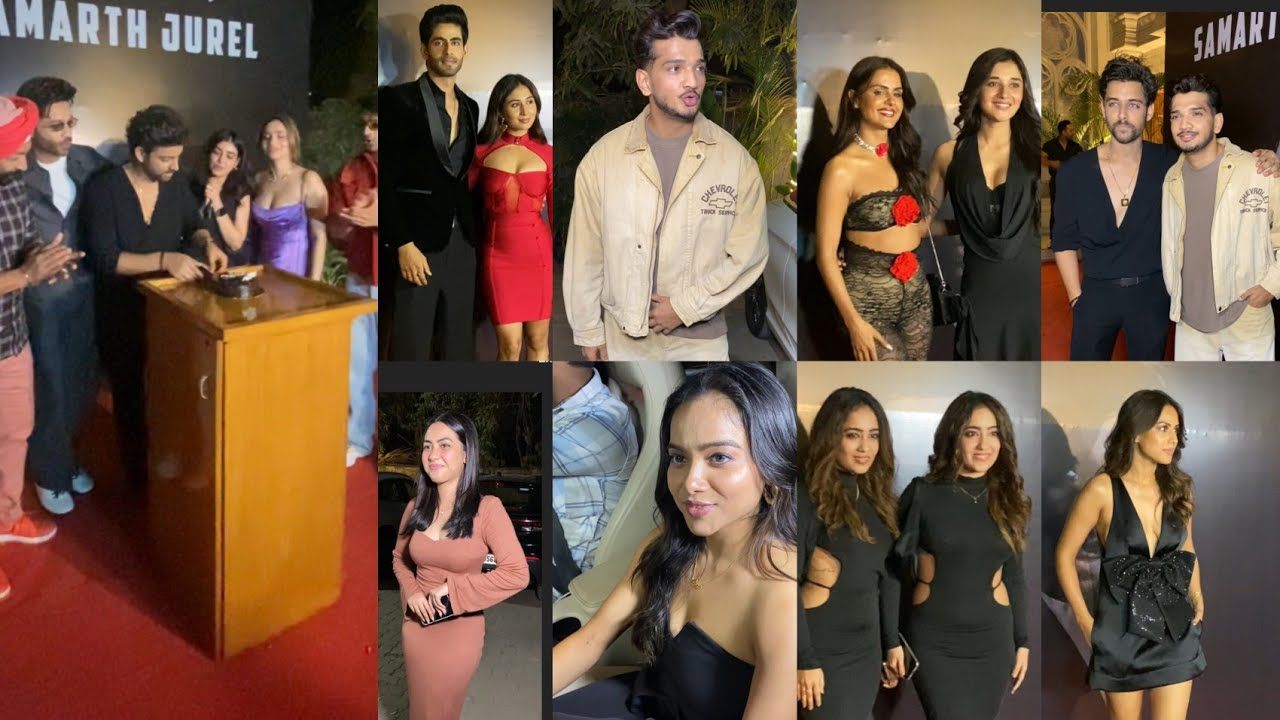 Samarth Jurel Birthday party Munawar Ankita Vicky Priyanka Manisha Rani Bharti Karan Nia Aly Goni 😍