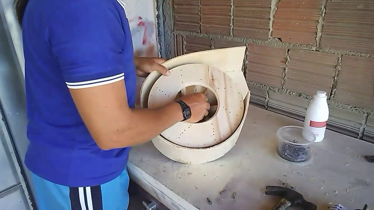 #aspirador de #pó. como fazer coletor de pó para marcenaria (video 2)