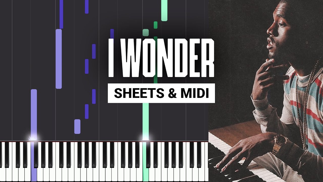 I Wonder - Kanye West - Piano Tutorial + MIDI