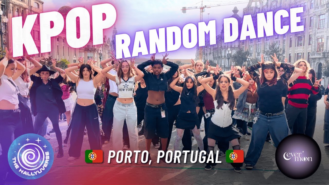 🇵🇹 Случайное воспроизведение Kpop Танцуйте в Порту, Португалия вместе с Evermoon!