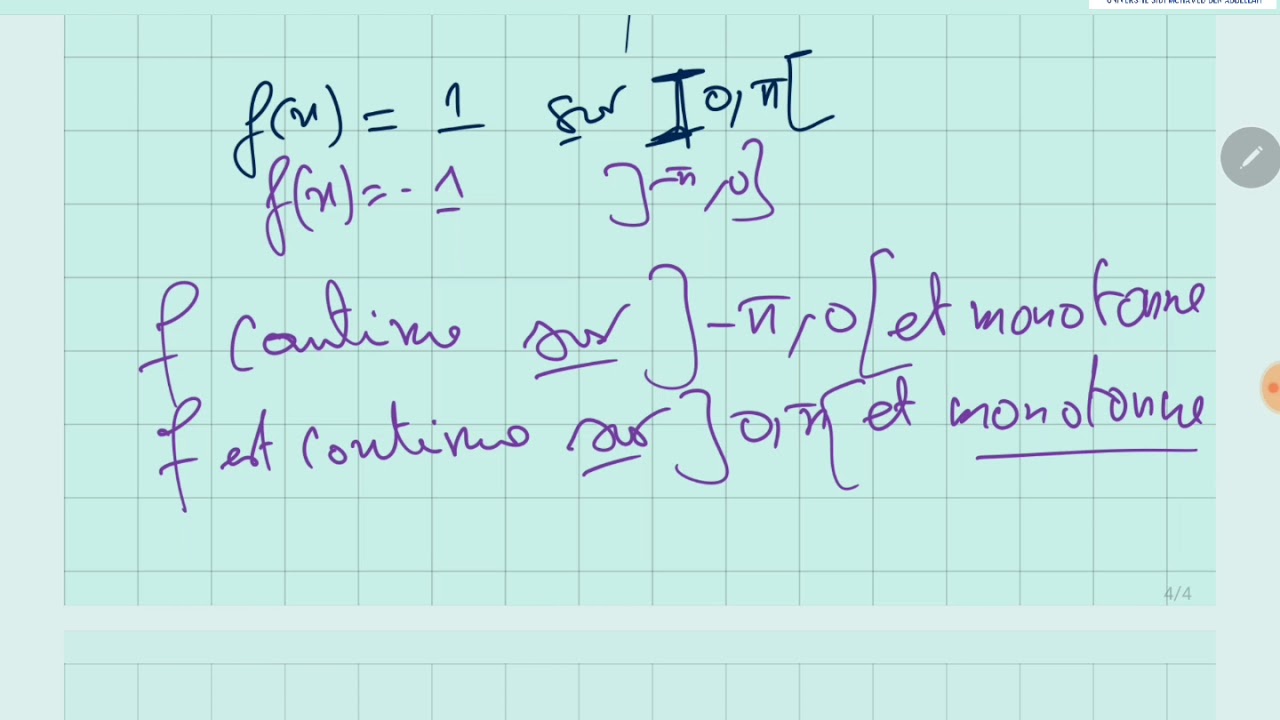 exercice avec correction détaillés séries de Fourier  analyse 3 SMP #s3 #Fourier