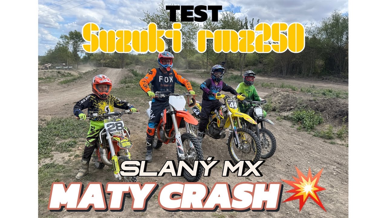 Slaný MX Challenge | Suzuki RMZ250 TEST & Matyho tvrdý CRASH!💥
