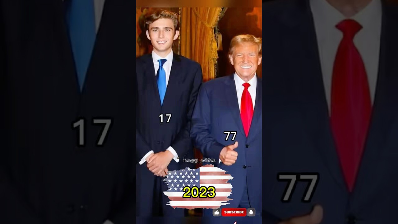 Donald Trump & Barron Trump Age Evolution 🇺🇸 | From Baby to 20 Years Old (2006&ndash;2026) 😱 #shorts