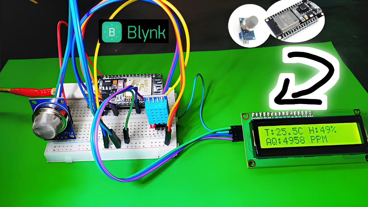 New Project Ideas 💡 MQ135 Gas Sensor Project | ESP32 Air quality Monitoring System