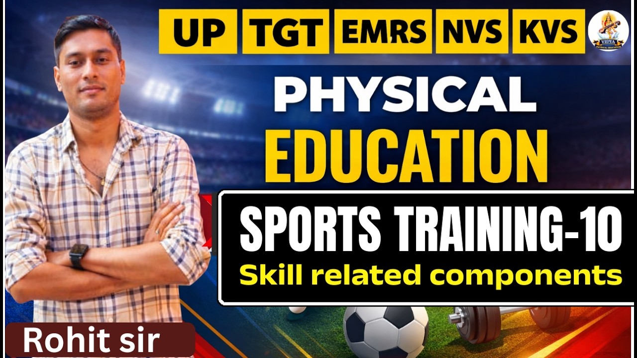 TGT PGT EMRS NVS KVS II Sport Training TOPIC-Skill Related Components l physical Education BY ROHIT