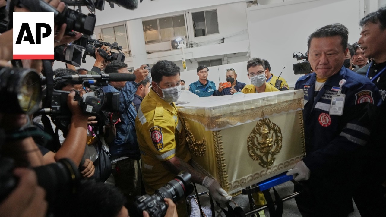 Victims' families and friends express anger after Bangkok bar fire