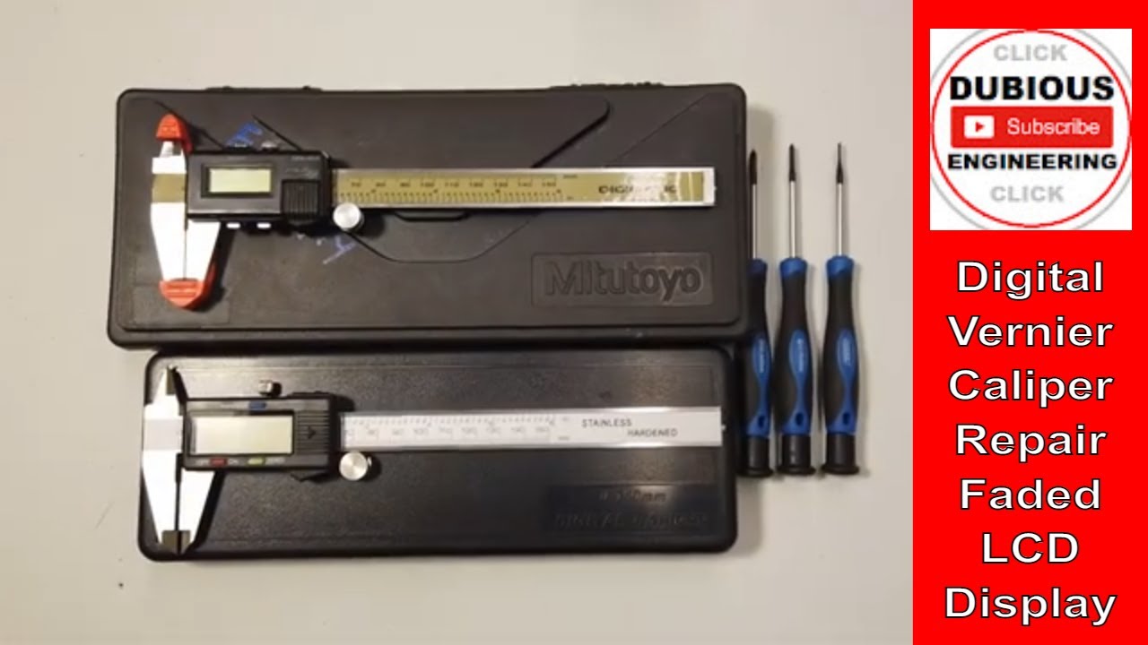 DuB-EnG: Digital Vernier Caliper Use, Repair faded LCD display and a brief overview of How It Works