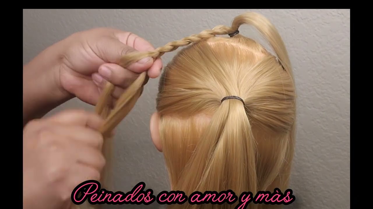 Te enseño como hacer este bonito peinado 
